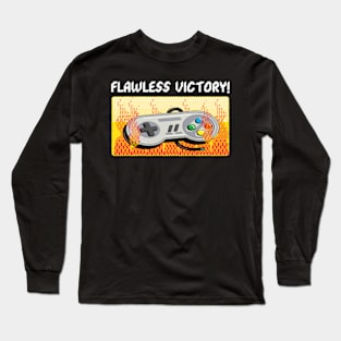 Flawless victory SNES controller Long Sleeve T-Shirt